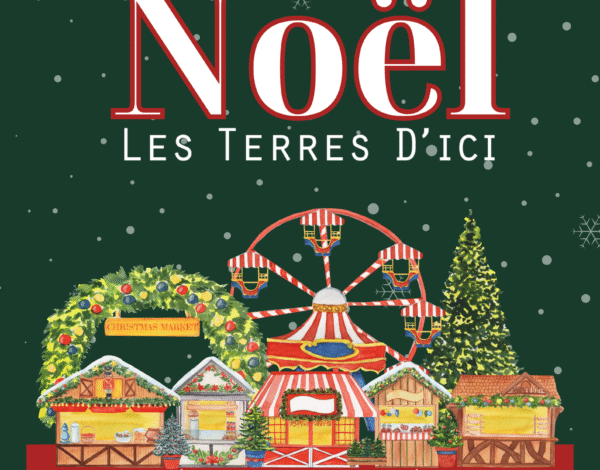 Vert Rouge er Beige Élégant et Festif Affiche du Marché de Noël (3)
